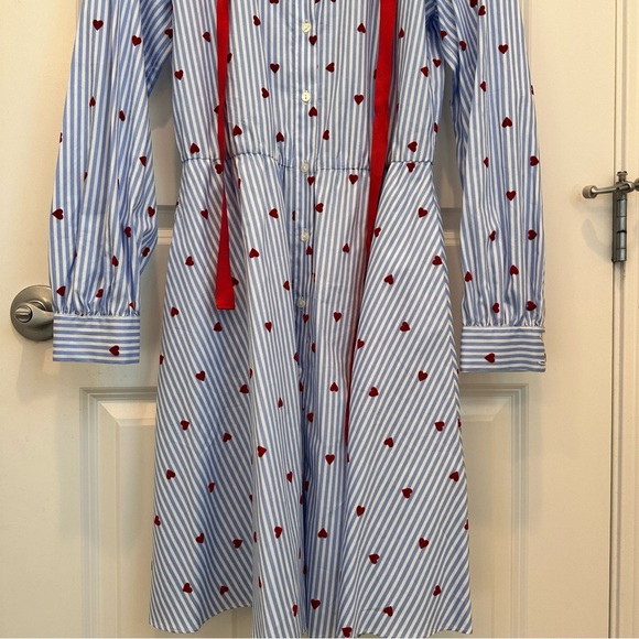 Intrend by Max Mara Poplin Heart Shirt Dress Size: Medium US4/6 Spring/Summer - Picture 9 of 15